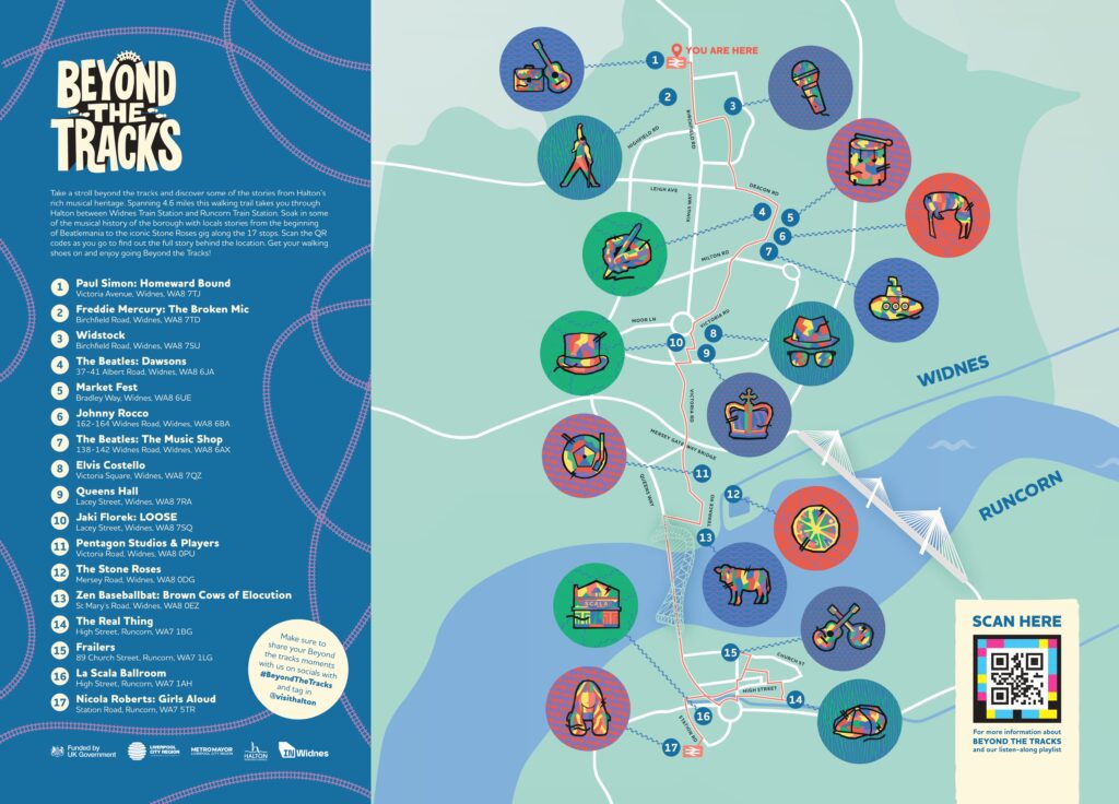 Widnes Music Trail Map